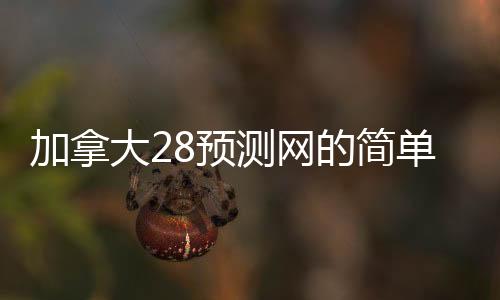 加拿大28预测网的简单介绍 加拿大28预测网的简单介绍